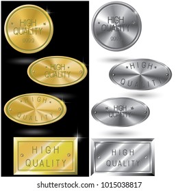 
an illustration consisting of several images of the quality mark in the form of a symbol or logo