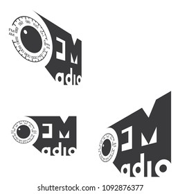 

an illustration consisting of three different images of a radio station 