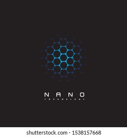 an illustration consisting of two different images of atoms in the form of a logo