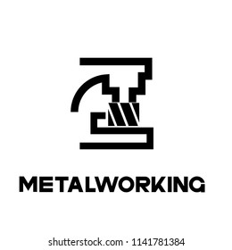 

The illustration consisting of two images of the face milling cutter and the inscription "metalworking"