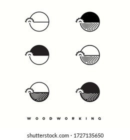
The illustration consisting of two images of the face milling cutter and the inscription "woodworking"