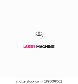 
The illustration consists of a laser cutting nozzle in the form of a symbol or logo. Laser cutting engraving.