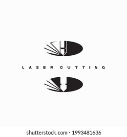
La ilustración consiste en una boquilla de corte láser en forma de símbolo o logotipo. Grabado de corte láser.