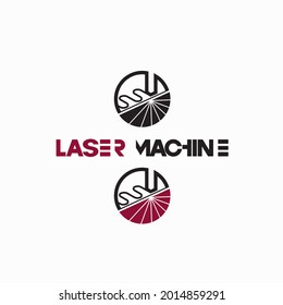 
The illustration consists of a laser cutting nozzle in the form of a symbol or logo. Laser cutting engraving.