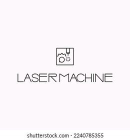 
The illustration consists of a laser cutting nozzle in the form of a symbol or logo. Laser cutting engraving.