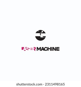 
The illustration consists of a laser cutting nozzle in the form of a symbol or logo. Laser cutting engraving.