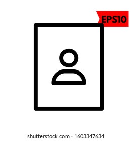 illustration of contact flat icon