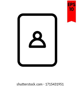 illustration of contact flat icon