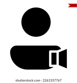 illustration of contact glyph icon 