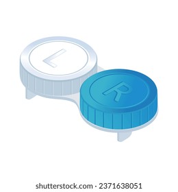 Illustration of contact lens case