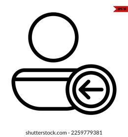 illustration of contact line icon 