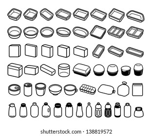 Illustration of a lot of container