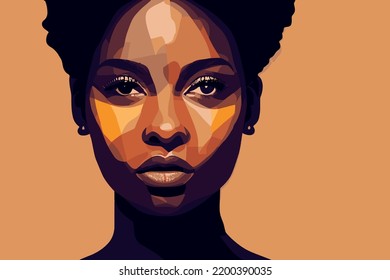 Illustration containing colors and faces of different races in defense of human rights, poster, postcard. Vector image of people of different skin color and ethnicity together. Freedom, independence, 