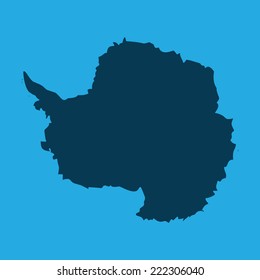 An Illustration of the continents of the world on white background - Antarctica