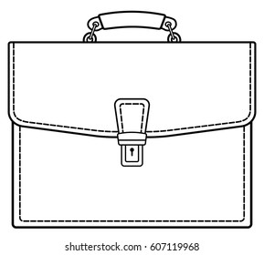 Illustration of the contour briefcase icon