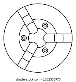 Illustration of the contour lathe chuck