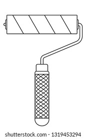 Illustration of the contour paint roller icon