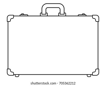Illustration of the contour suitcase icon
