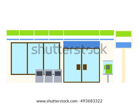 Illustration of convenience store
