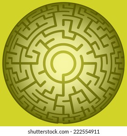 Illustration of the convex round maze