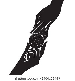 Illustration of a Cookie Exchange event where people exchange food made with their own hands