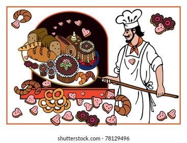 illustration with cookies