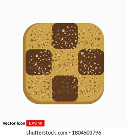 Illustration of a cookies on a white background