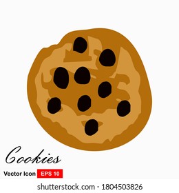 Illustration of a cookies on a white background