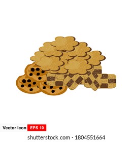 illustration of a cookies on a white background