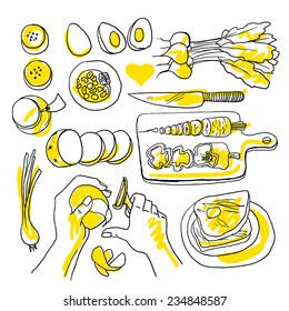 illustration of cooking