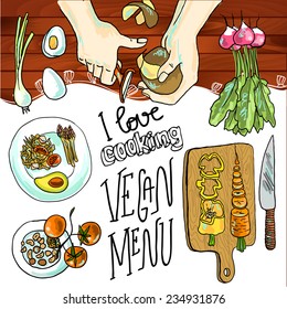 illustration of cooking