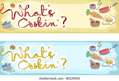 Illustration of a Cooking Banner