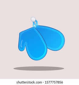Illustration of Cooking Gloves, Vector design of Gloves.