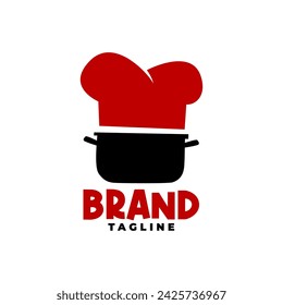 illustration of a cooking pot. logo for a restaurant or any company related in food.