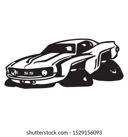 Illustration of a cool car