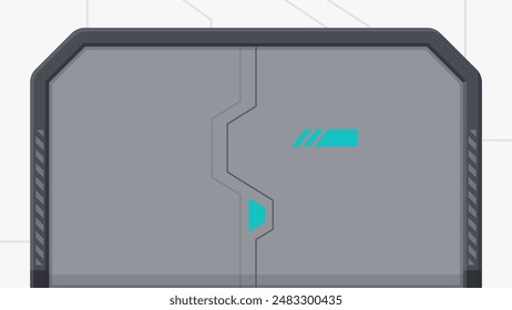 Illustration of a cool door with a futuristic atmosphere_Gate_16:9