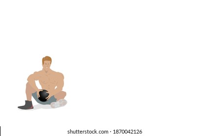 Illustration of a cool man standing