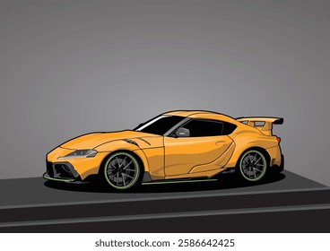 
an illustration of a cool yellow sports car.
I made this image with simple and solid colors.
Suitable for use as shop identity, logo, mockup, wallpaper or others.