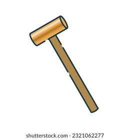 It is an illustration of copper hammer.