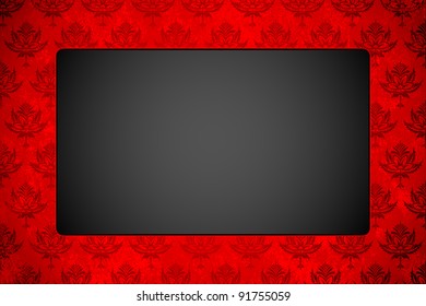 illustration of copy space on seamless floral background