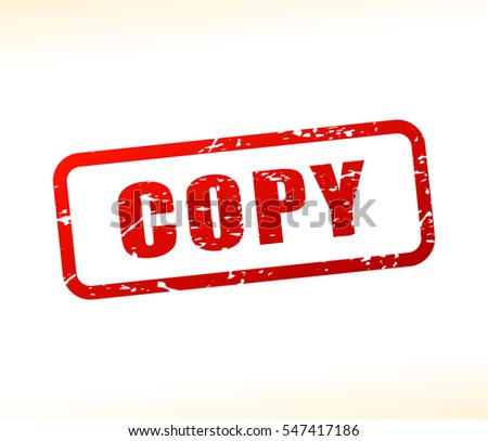 Illustration of copy text buffered on white background