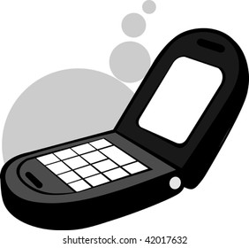 Illustration of a cordless telephone 	