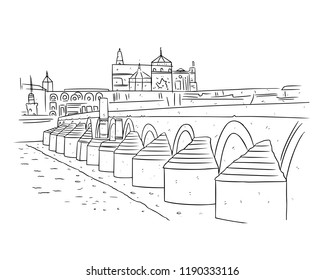 illustration of the Cordova bridge