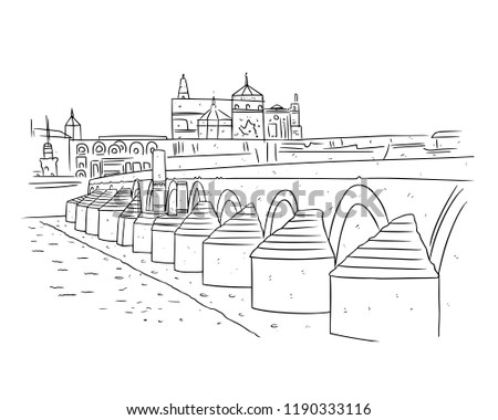 illustration of the Cordova bridge