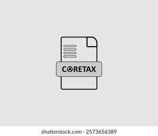 Illustration, CORETAX vector of the Indonesian government's new tax policy. Suitable for tax-related documents. Suitable for financial, government, and business purposes.