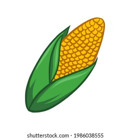 illustration of corn, can be used to describe the shape or appearance of corn, agricultural products, children's learning,
healthy food