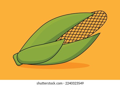 illustration of a corn vector design