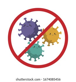 Illustration of Corona covid-19 Pandemic Viruses 