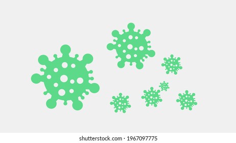 Illustration of corona covid-19 viruses for banners