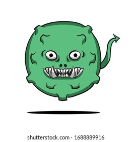 ilustración del virus de la corona